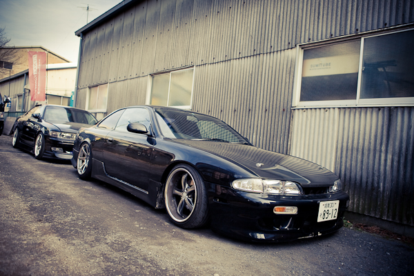 Slammed S14 I hated the original front end of the first series S14 